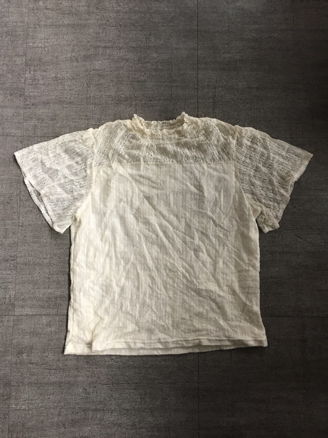 일본빈티지 하구미모리걸 달천깔페어리 아오이유우 반팔블라우스 상품이미지2