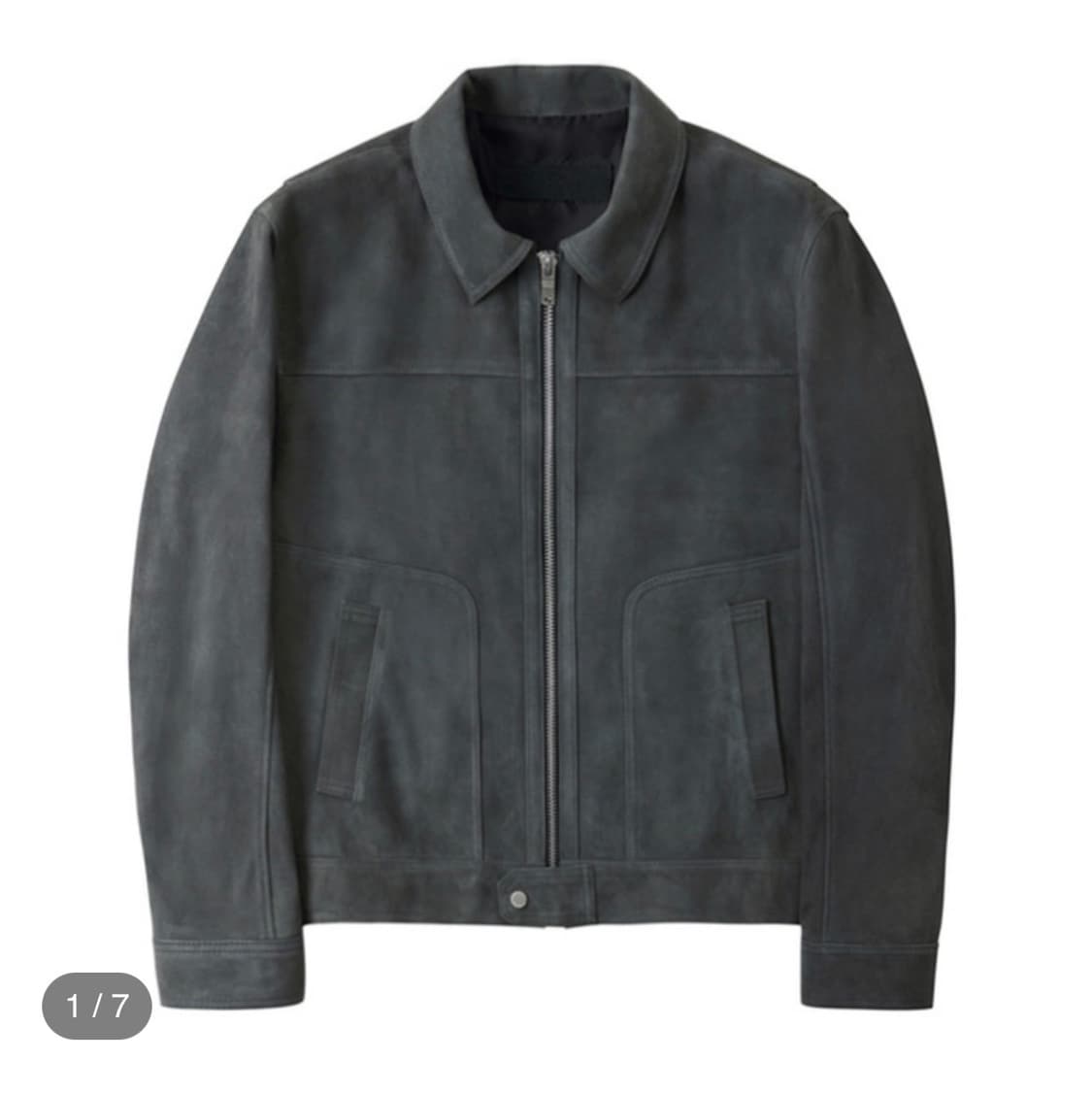 느와르라르메스 스웨이드 자켓 그레이 46 상품이미지1