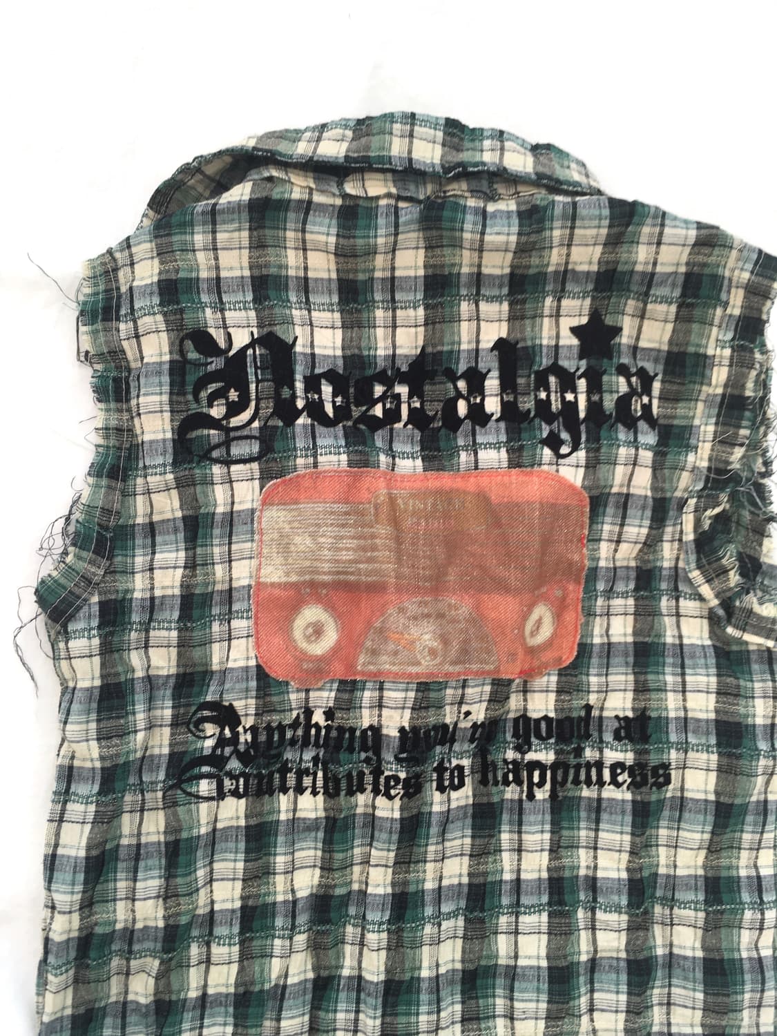 jpn vintage y2k check lettering shirts 상품이미지3