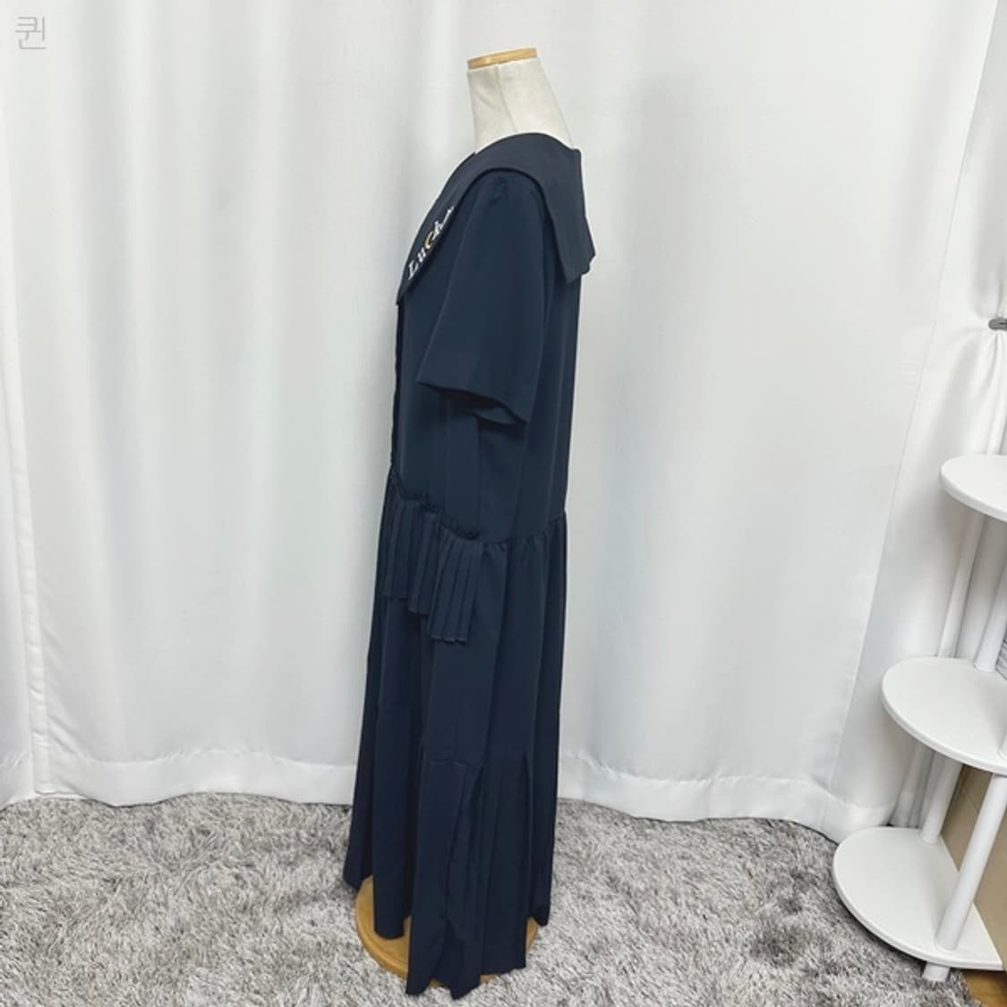  MAISON DE MAIER 여자 카라 롱원피스 다크네이비 FREE 상품이미지4