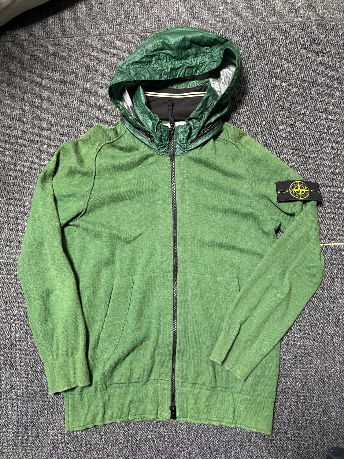 (S) 스톤아일랜드 나일론 후드 집업 상품이미지1