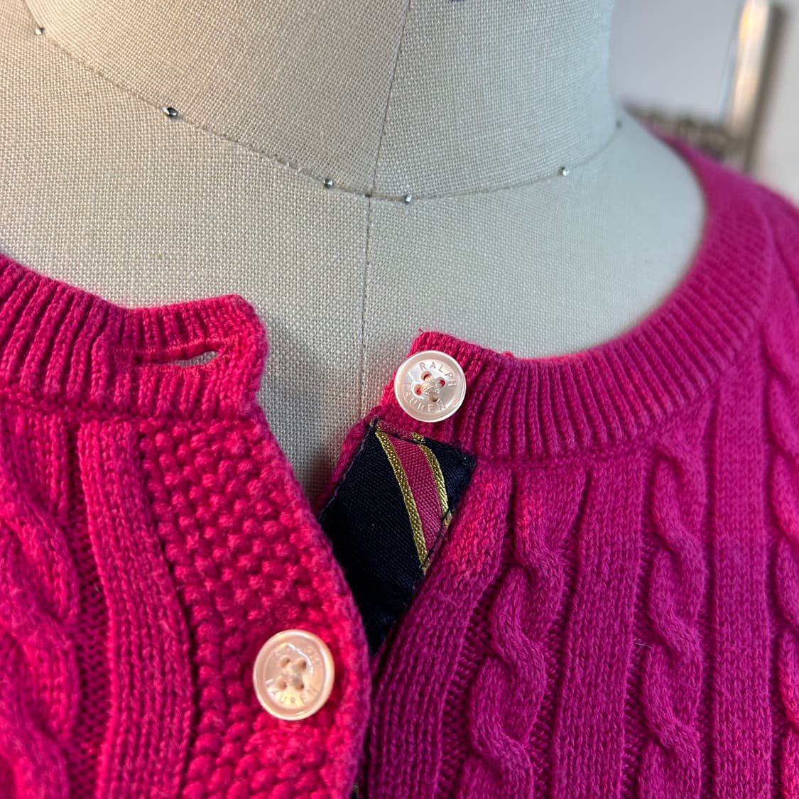Polo Ralph Lauren Pink Cable Knit 상품이미지5