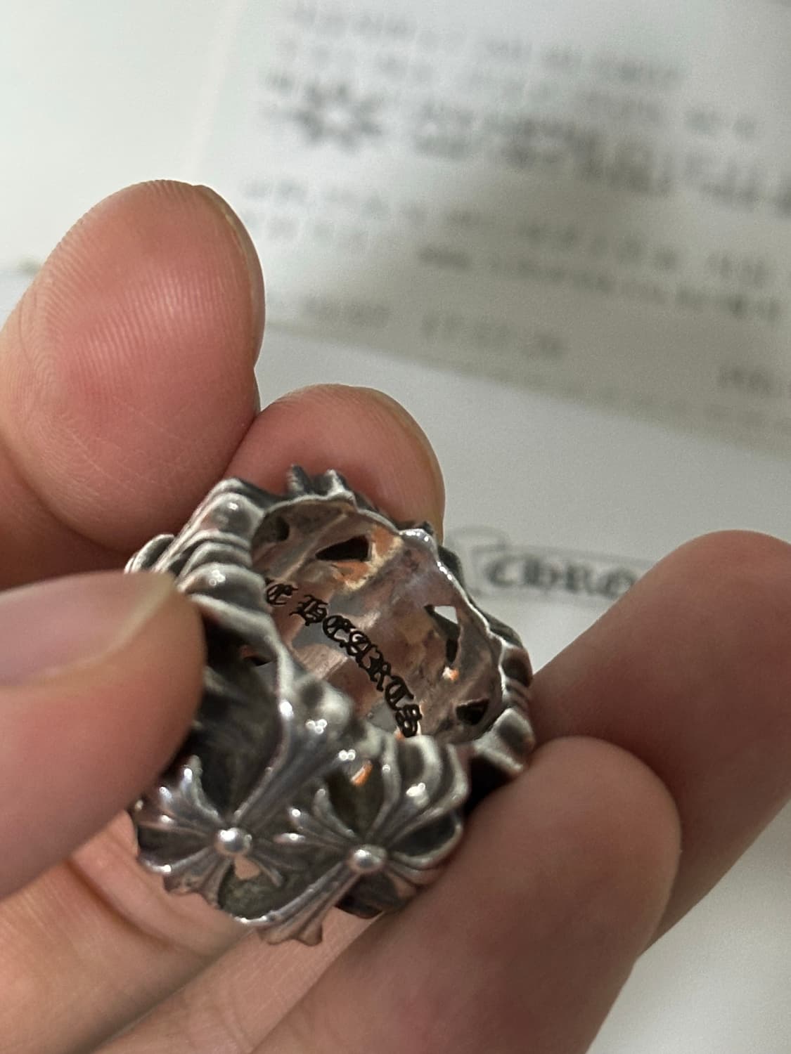 크롬하츠 세메터리 스퀘어링 us6.5 상품이미지3