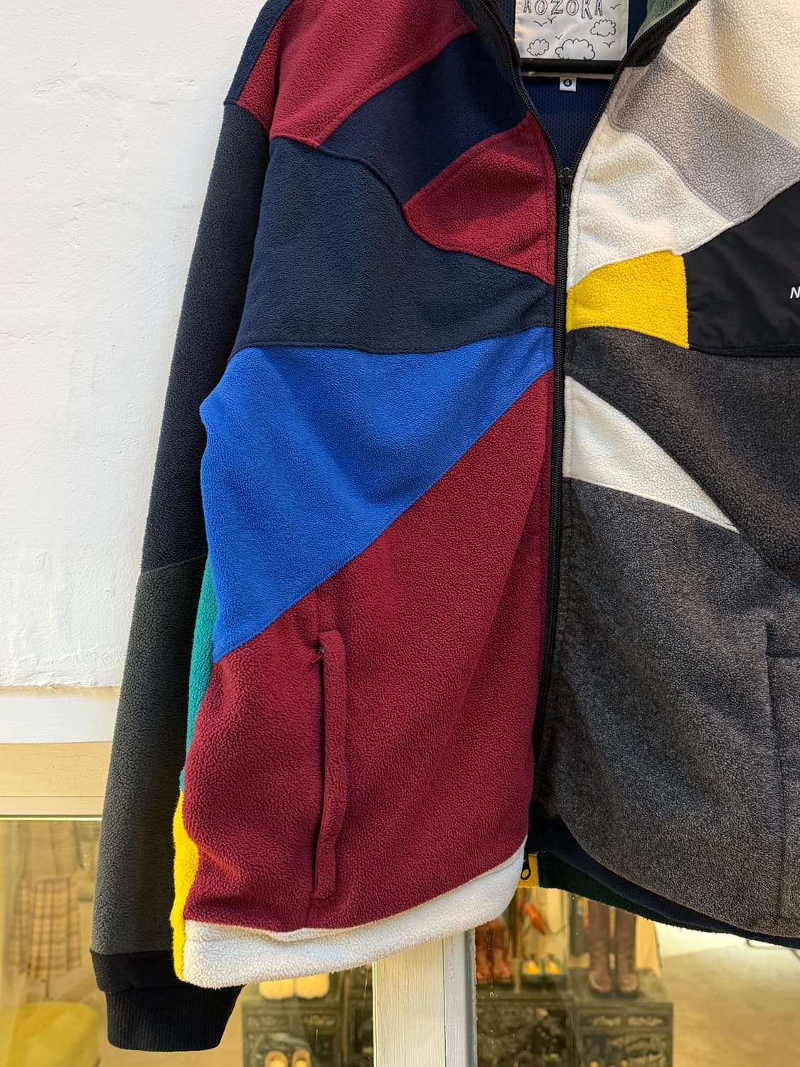 Aozora blue heaven 패치워크 업사이클링 후리스 4 상품이미지4