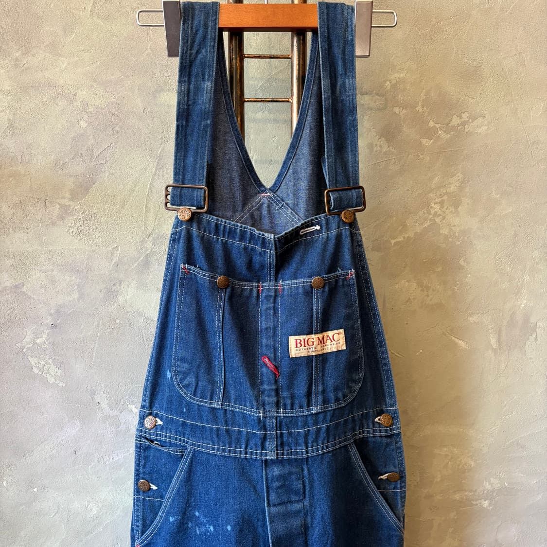 [30x32] 80s USA BIG MAC 데님 워크 오버롤 상품이미지1