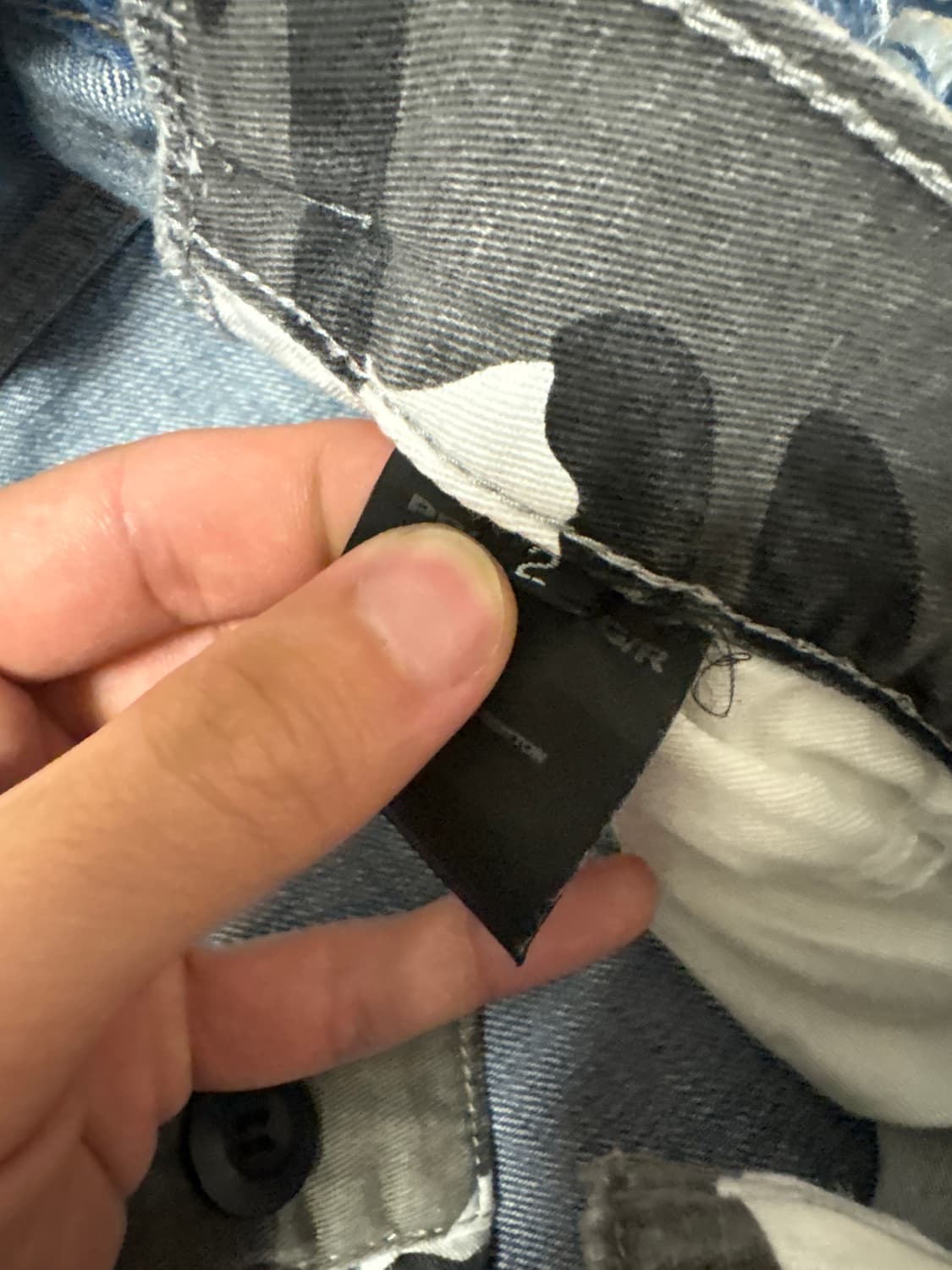 Project gr 카모 하이브리드 데님 팬츠 그레이 상품이미지4