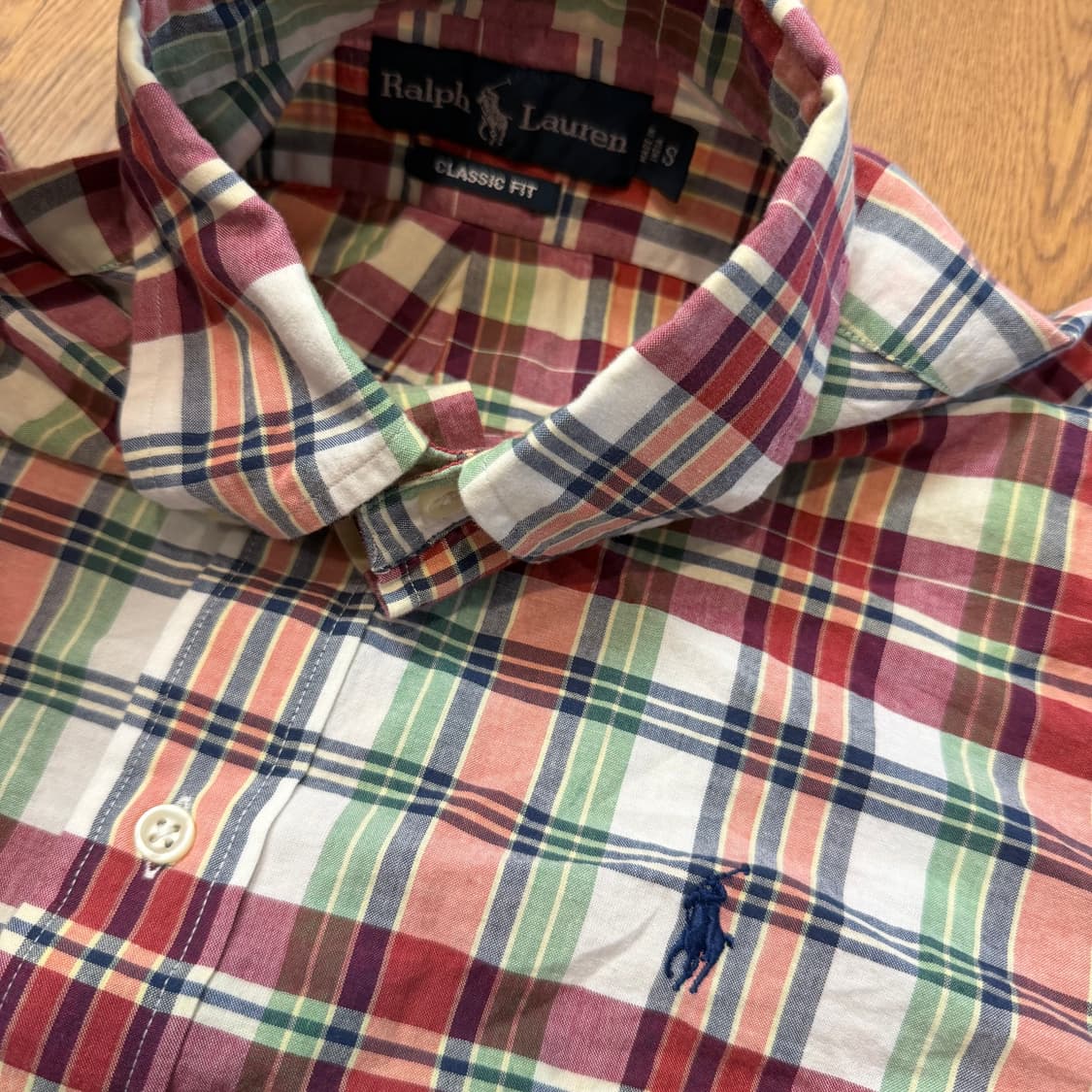 폴로 랄프로렌 마드라스 체크 패턴 반팔 셔츠 상품이미지2