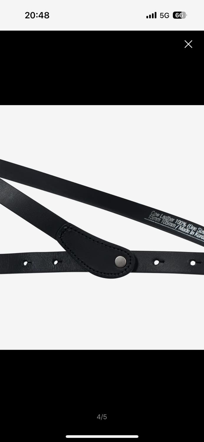 타입서비스 Leather Rivet Belt [Black] 상품이미지4