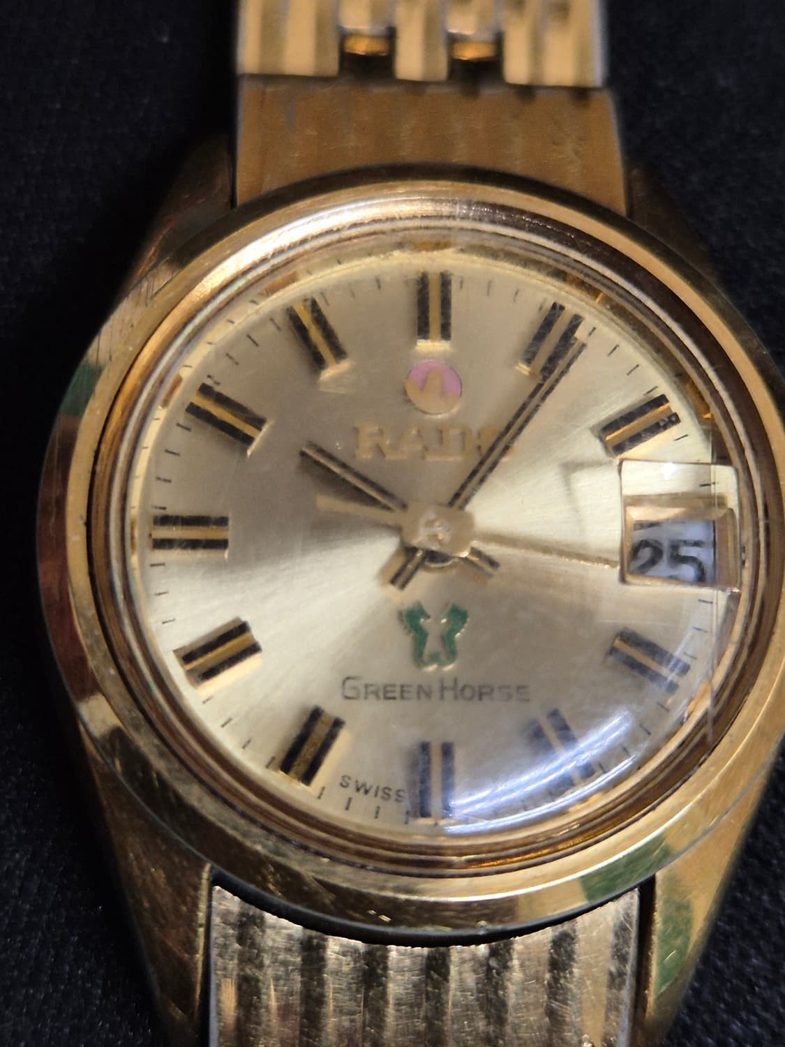 RADO 라도 빈티지 오토매틱 금장 손목 시계 여성용  상품이미지3