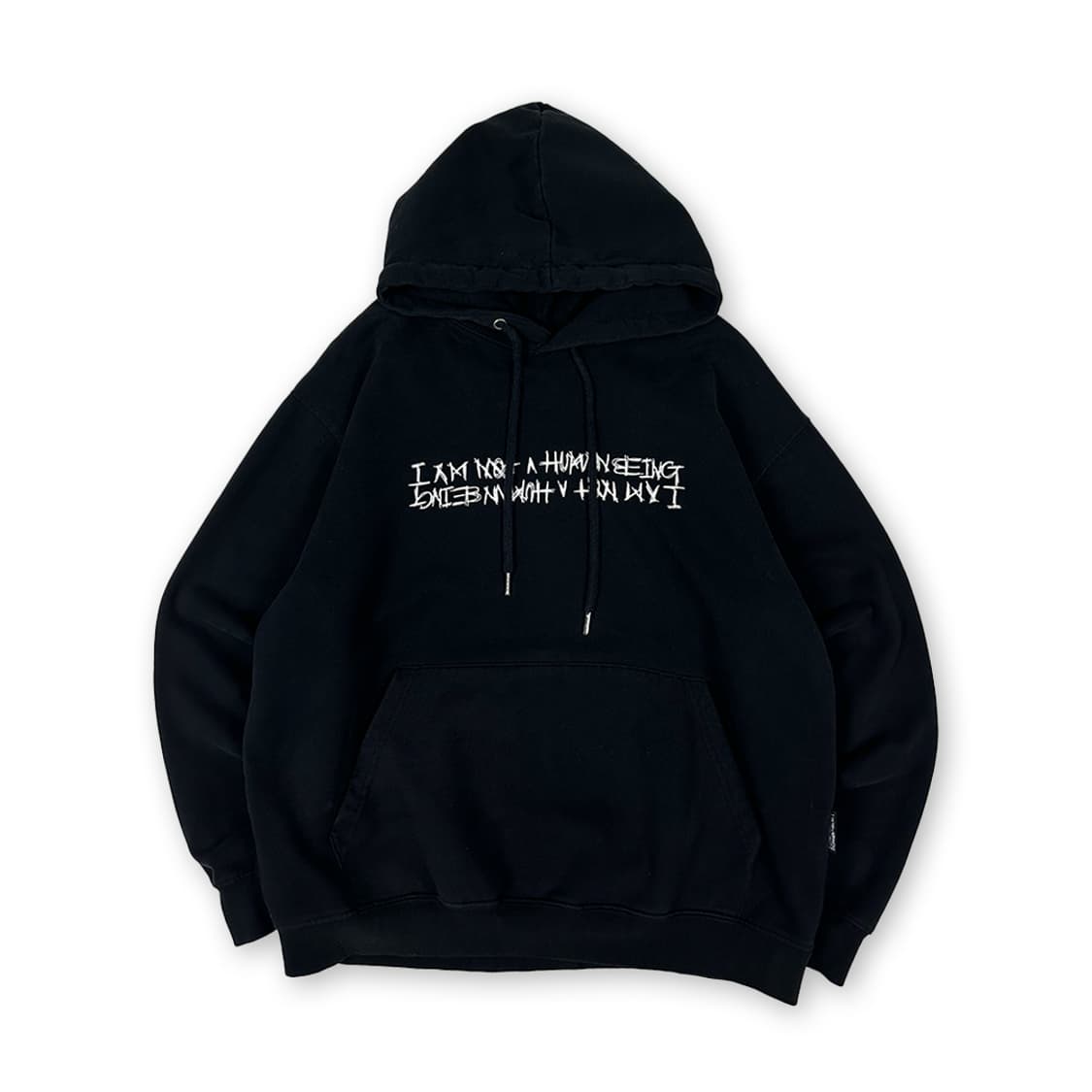 아임낫어휴먼비잉 로고 후드티 상품이미지1