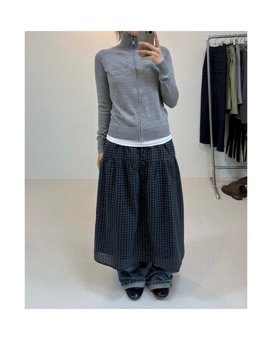 Calvin klein 니트 집업 상품이미지1