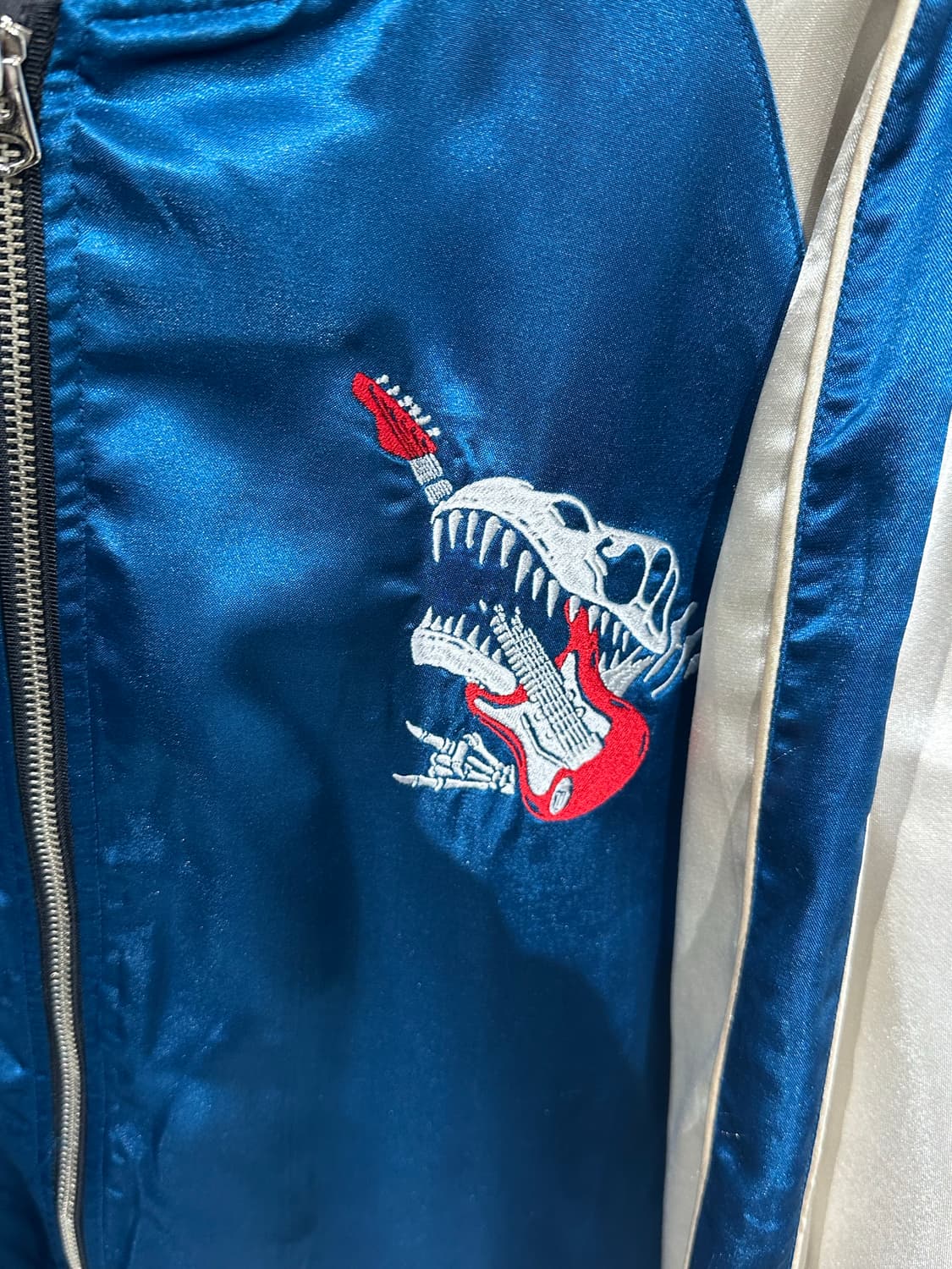 Jpn 일본빈티지 선바 재패니즈 오리엔탈 뼈다귀 네이비 자켓 상품이미지9