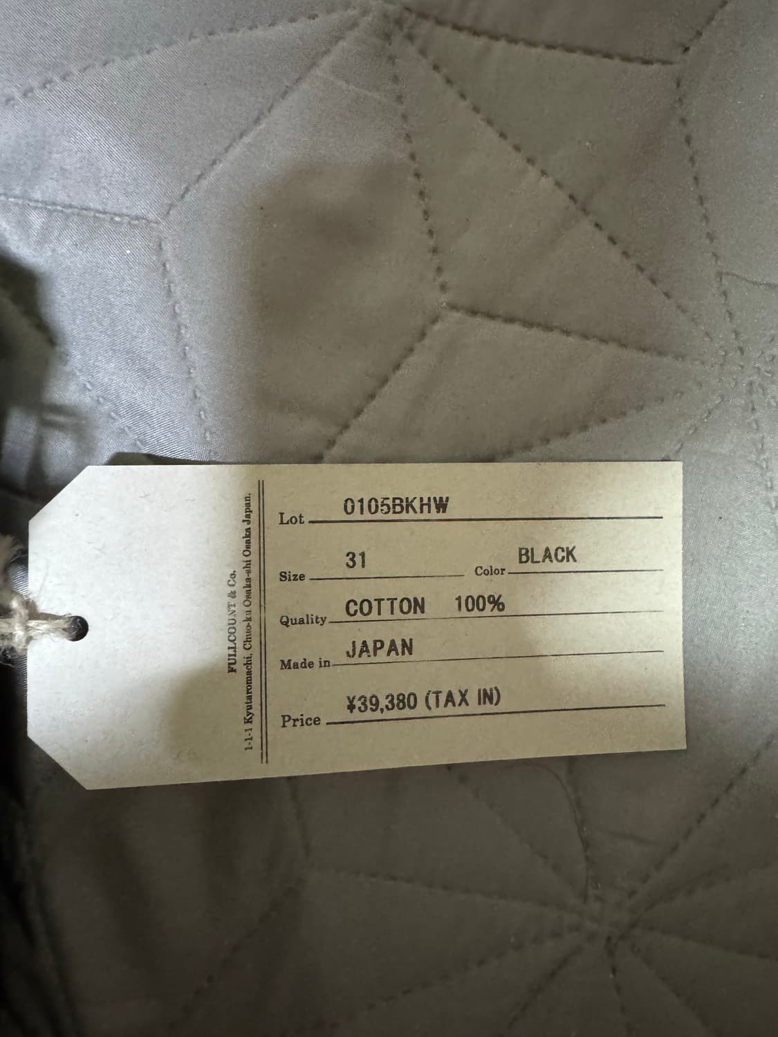 풀카운트 0105 다트포트 블랙 31  상품이미지2