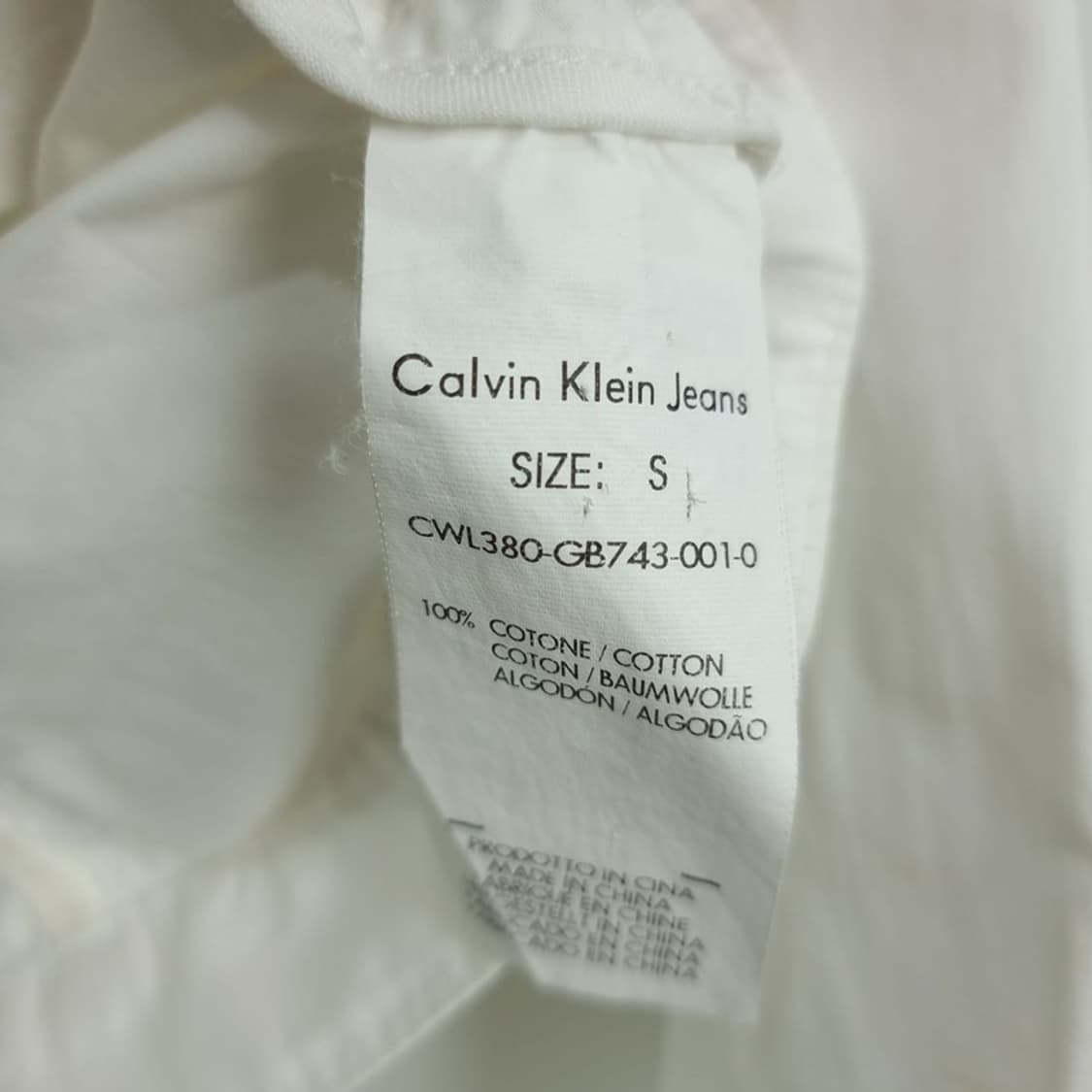 [캘빈클라인] 코튼 바이커 집업 자켓 화이트 M19963 상품이미지8