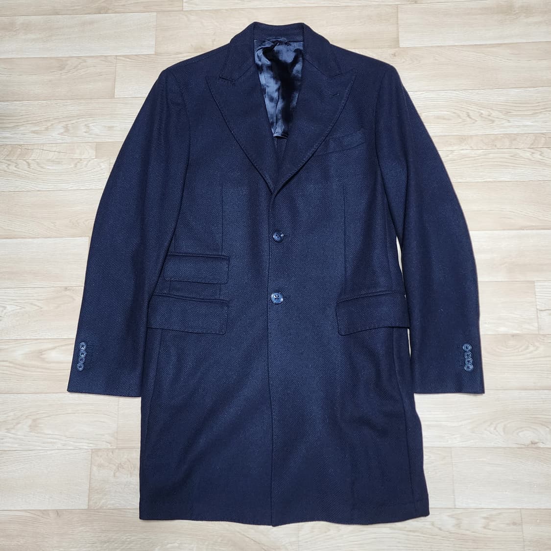 [50] 루비암 Lubiam / 울 코트 네이비 상품이미지1