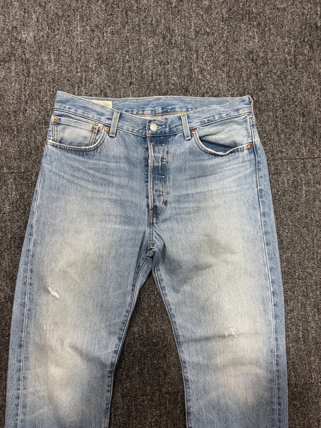 리바이스 501 블랭크탭 프리미엄 라이트 워싱 데님 LVC 상품이미지4