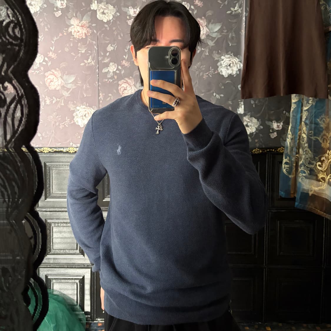 a143) 폴로랄프로렌 포니 와플 니트 상품이미지1