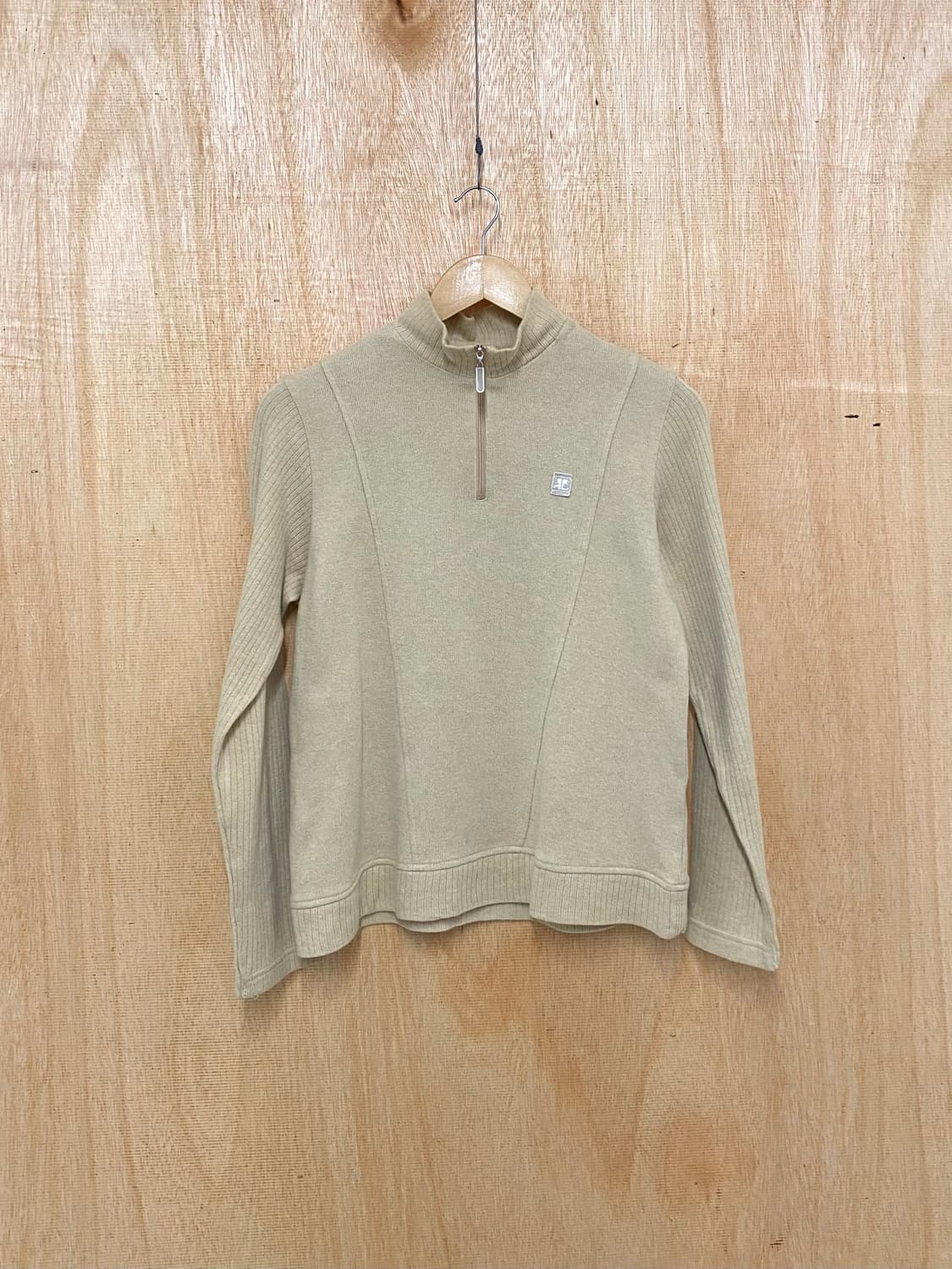 COURREGES half zip-up knit 쿠레쥬 쿼터집업 니트 상품이미지1