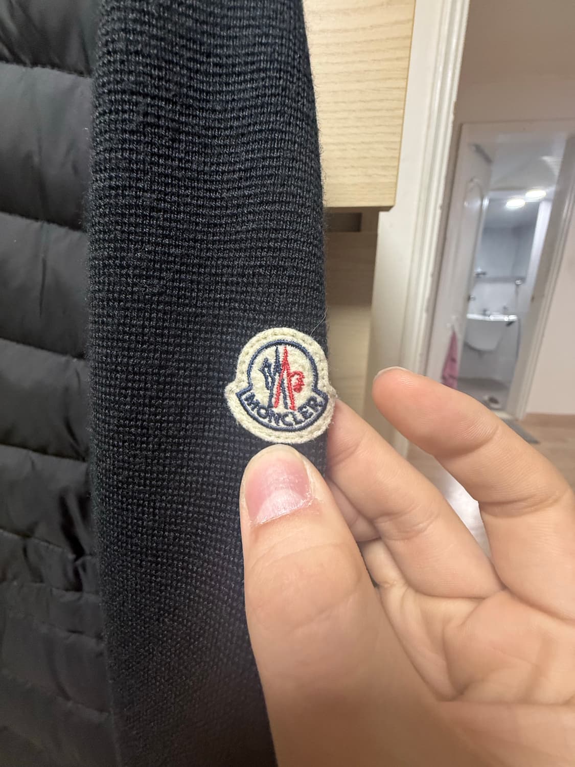 몽클레어 니트패딩 블랙Xl 상품이미지2