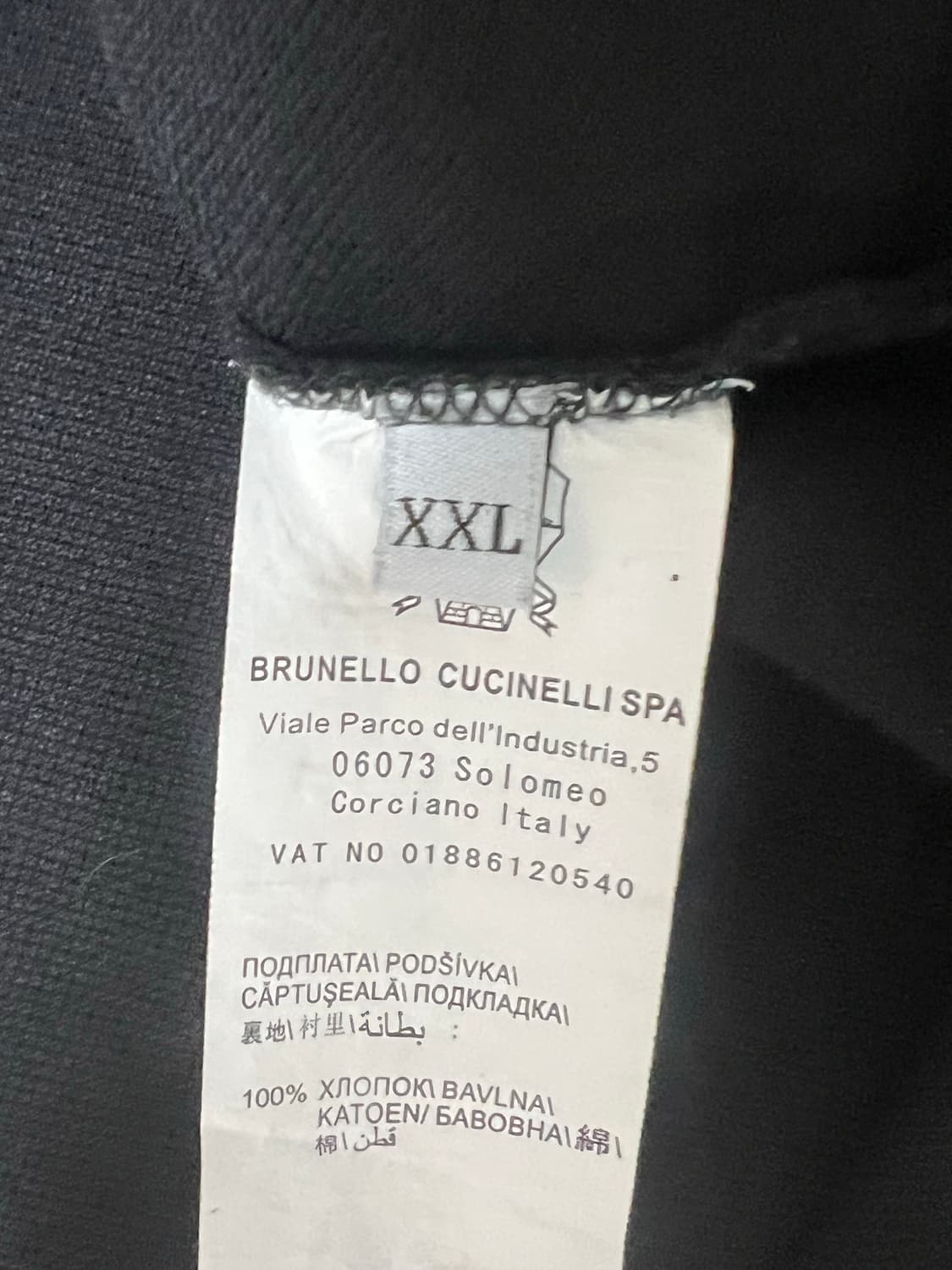 브루넬로 쿠치넬리 반팔 카라티 xxl 상품이미지3