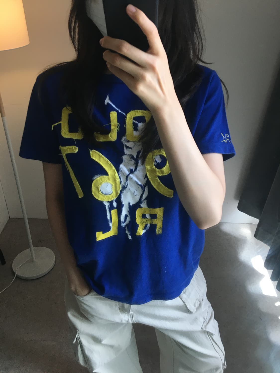 폴로 랄프로렌 중앙자수로고 반팔티셔츠 상품이미지1