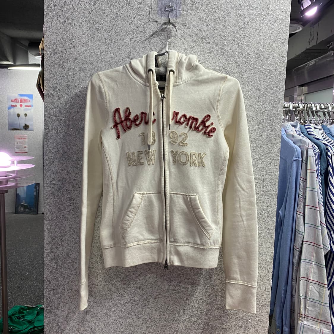 아베크롬비 빈티지 투웨이 크림 후드집업 B4290 상품이미지2