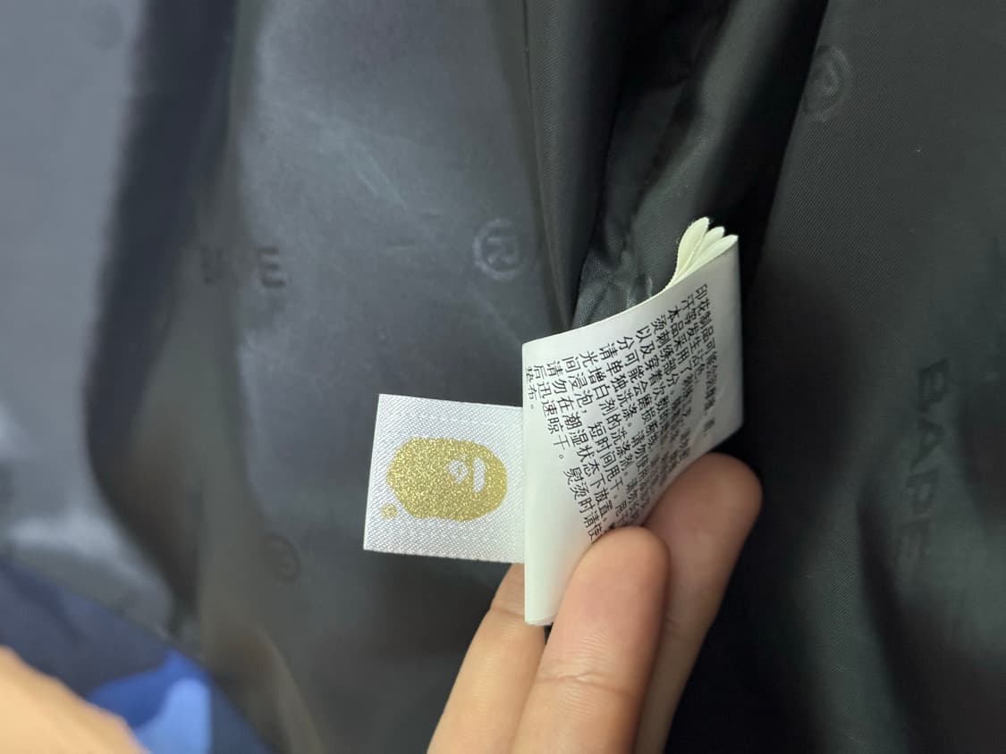 베이프 컬러 카모 스노우보드 자켓 네이비 S 상품이미지7