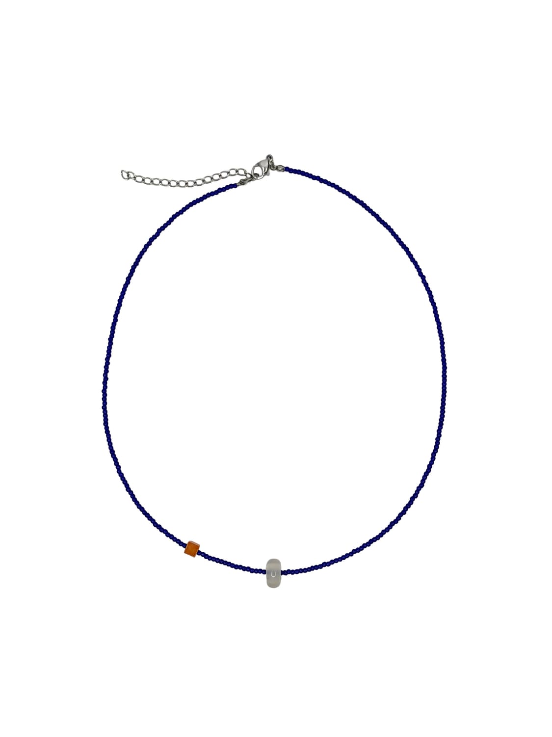 Offset necklace - blue 상품이미지3
