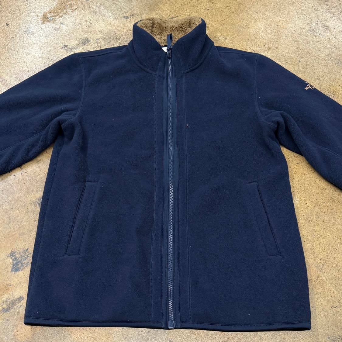 [정품/L] 노스페이스 네이비색 플리스 집업 b14 상품이미지3