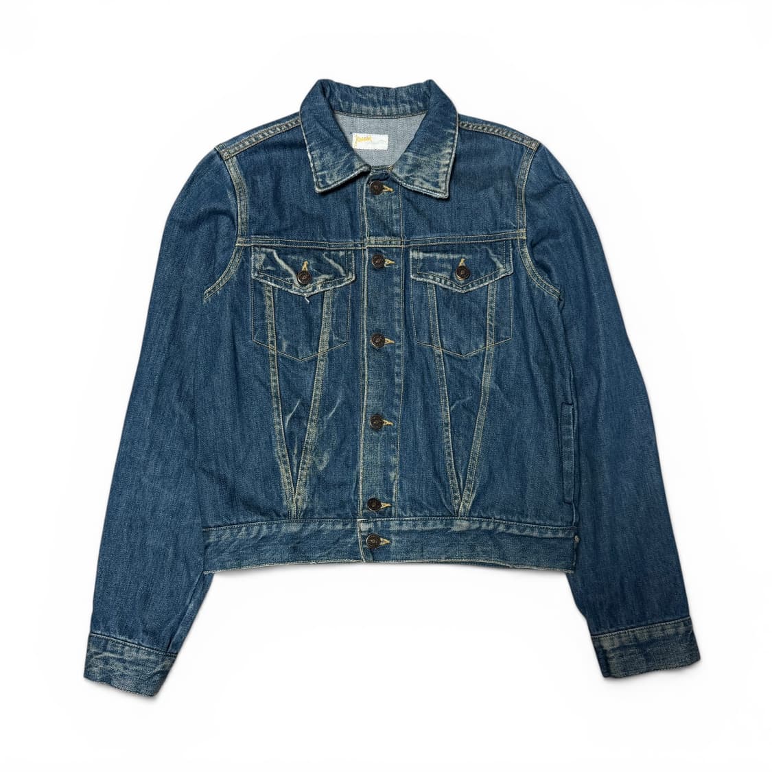 Vintage Washed Denim Trucker Jacket 상품이미지1