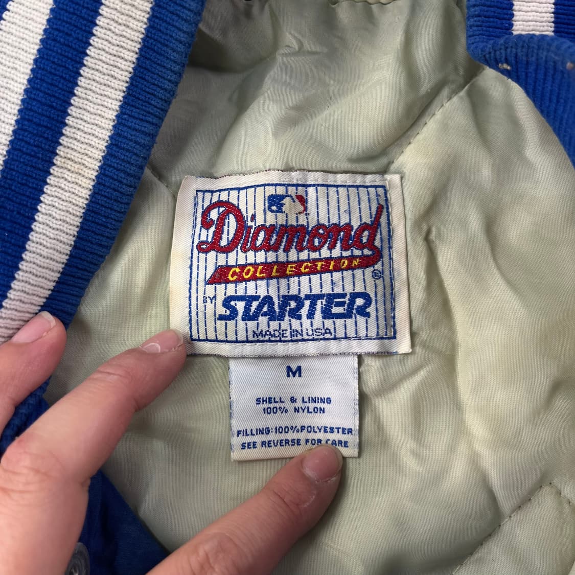 100 스타터 la 다져스 더그아웃 스타디움 바시티 자켓 상품이미지3