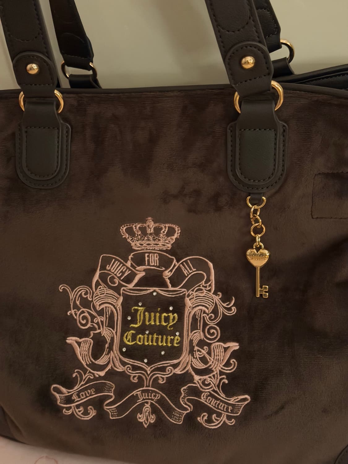 [재입고✨] 쥬시꾸뛰르 벨벳 토트백 대대장 상품이미지3