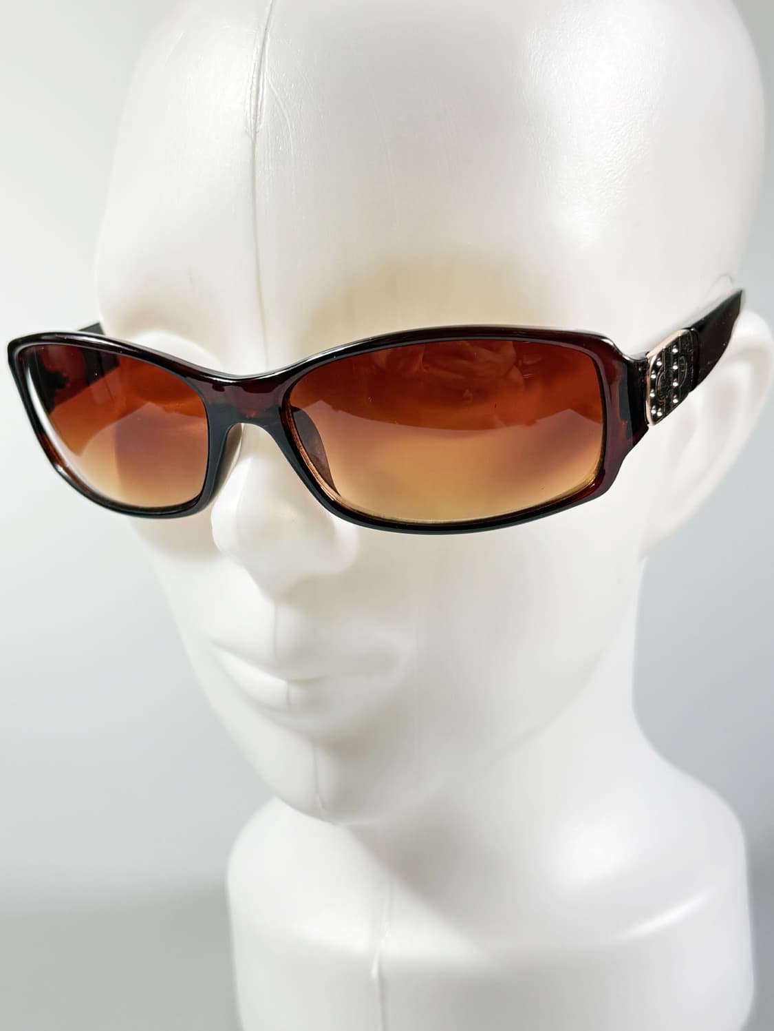 90s 브라운 볼드 스퀘어 그라디언트 틴트 빈티지 선슬라스 상품이미지8