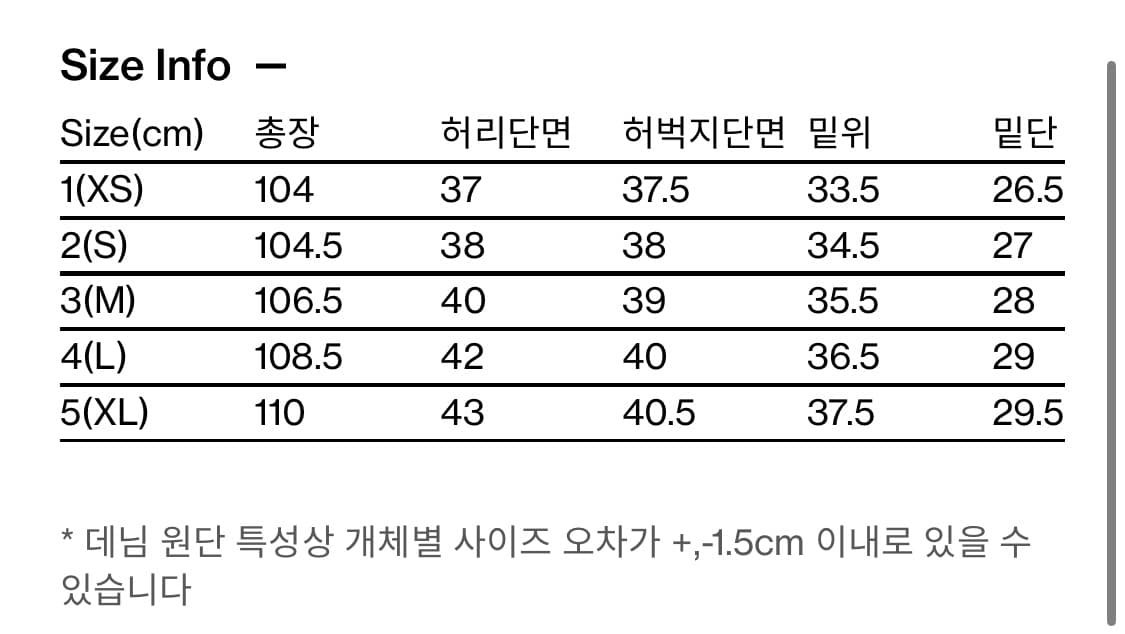 와이드 커브진 워시드 블루 5사이즈 상품이미지2