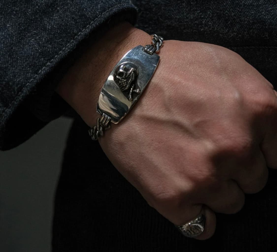 엣라코 AT LAST & CO 스컬콤비 10K 브레이슬릿 풀박스  상품이미지5