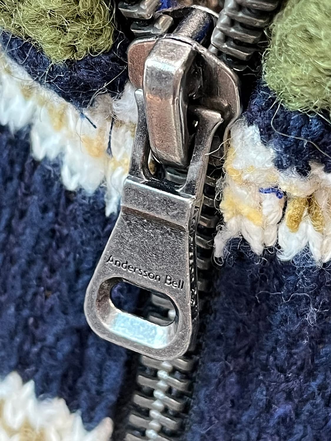 95) 앤더슨벨 패치워크 니트집업  상품이미지8