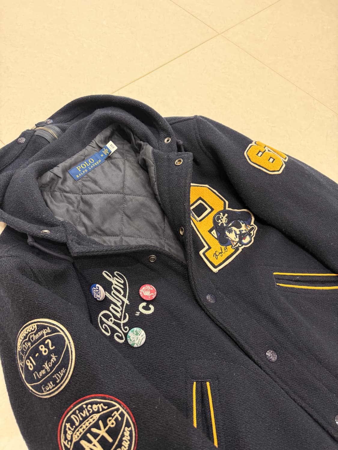 폴로 랄프로렌 울 후드 바시티 스타디움 상품이미지8