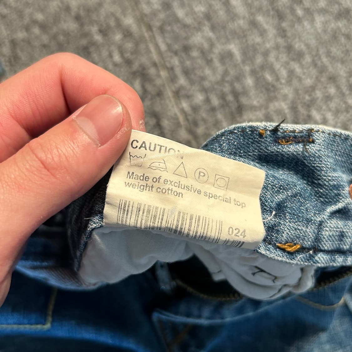 T2X JEANS jpn 빈티지 워싱 자수 데님 팬츠  상품이미지9