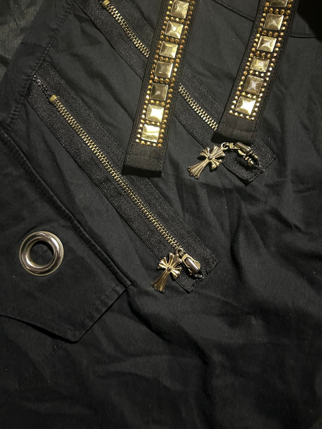 gold spangle detailed dipp pants 상품이미지3