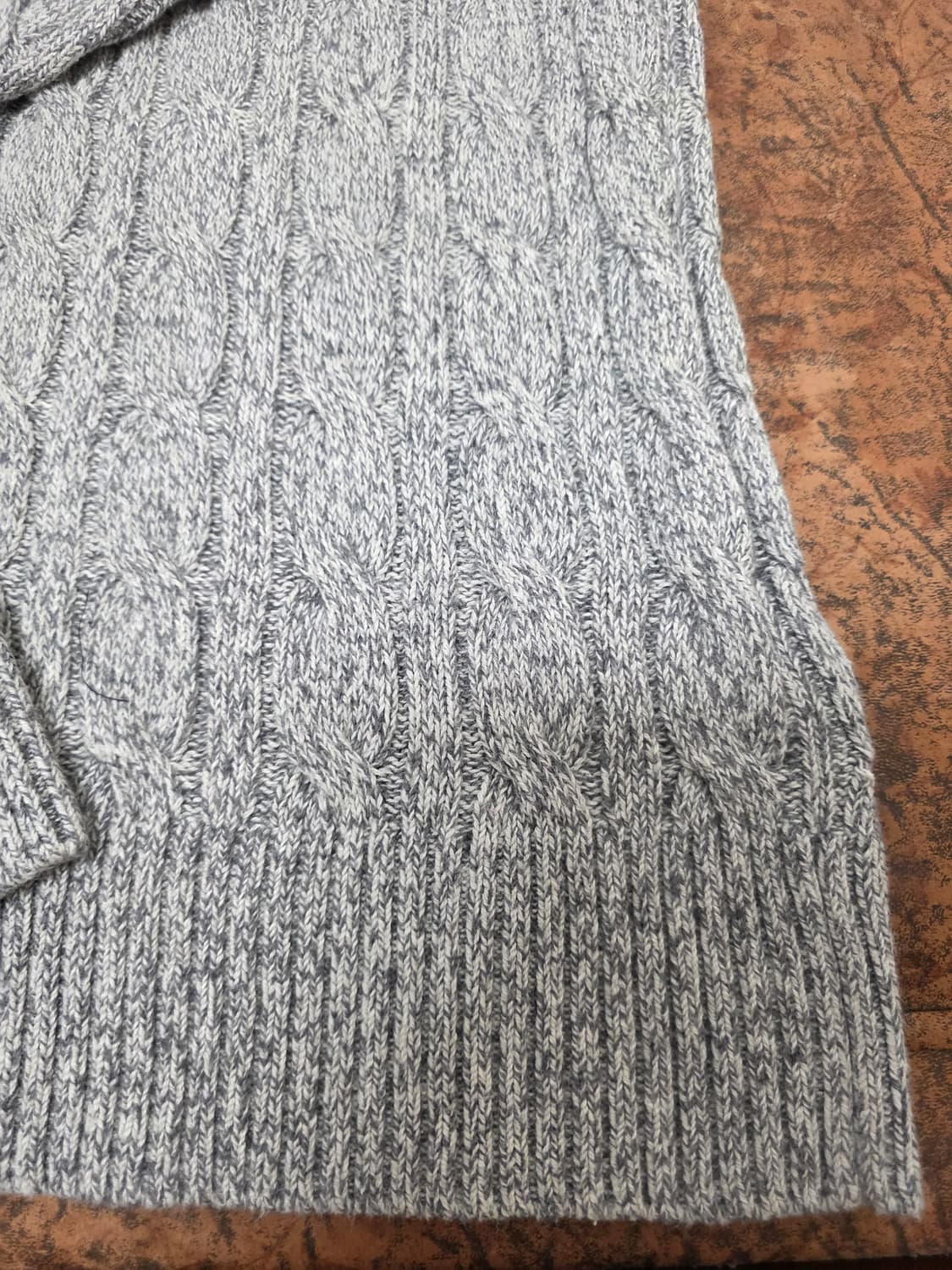 아베크롬비 캐시미어 블렌드 케이블 니트 M 상품이미지6