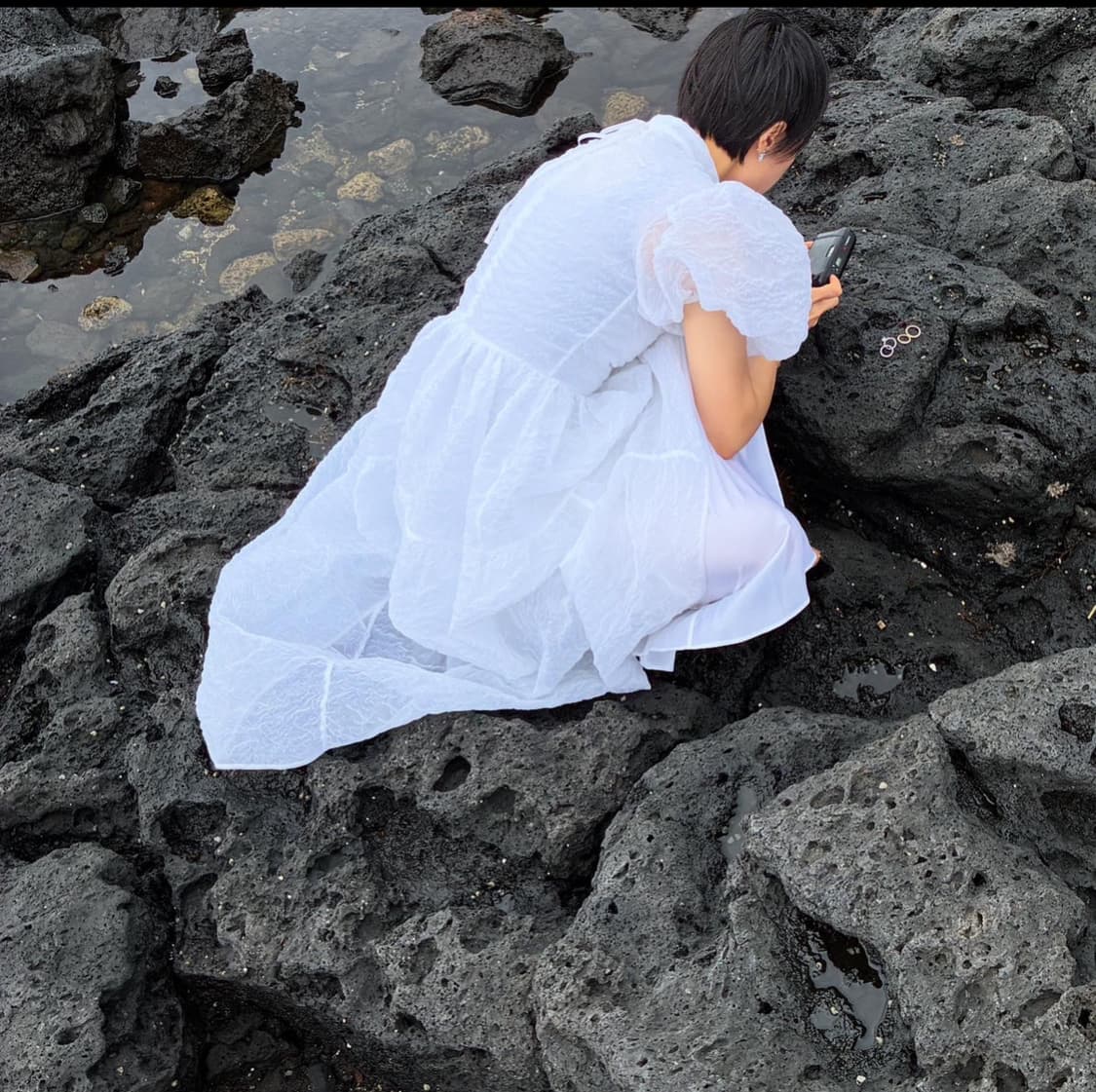 세실리에 반센 켈리 드레스 화이트 상품이미지7