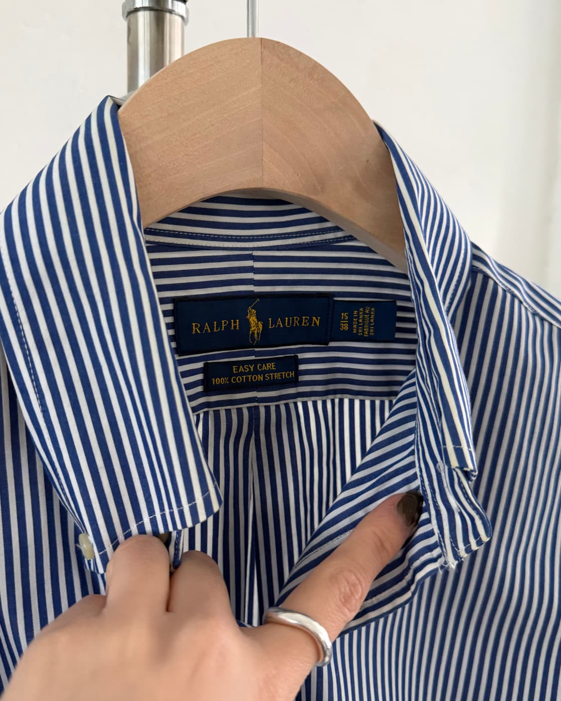 Polo 폴로 랄프로렌 신형 블루 스트라이프 셔츠 상품이미지5