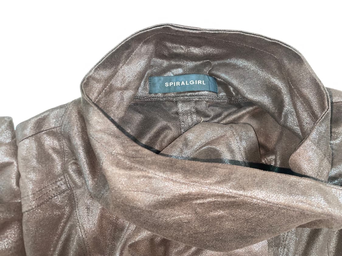 Spiralgirl drape suede jacket br 상품이미지4