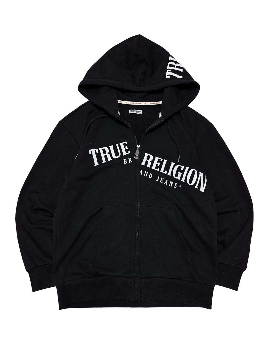 트루릴리전 블랙 후드집업 상품이미지1