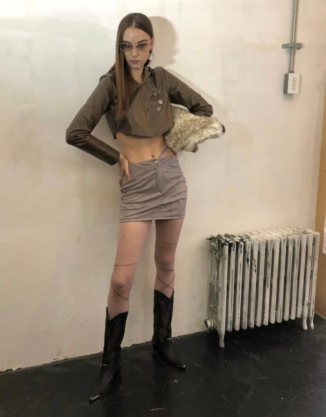 2000아카이브 크롭후드 상품이미지1