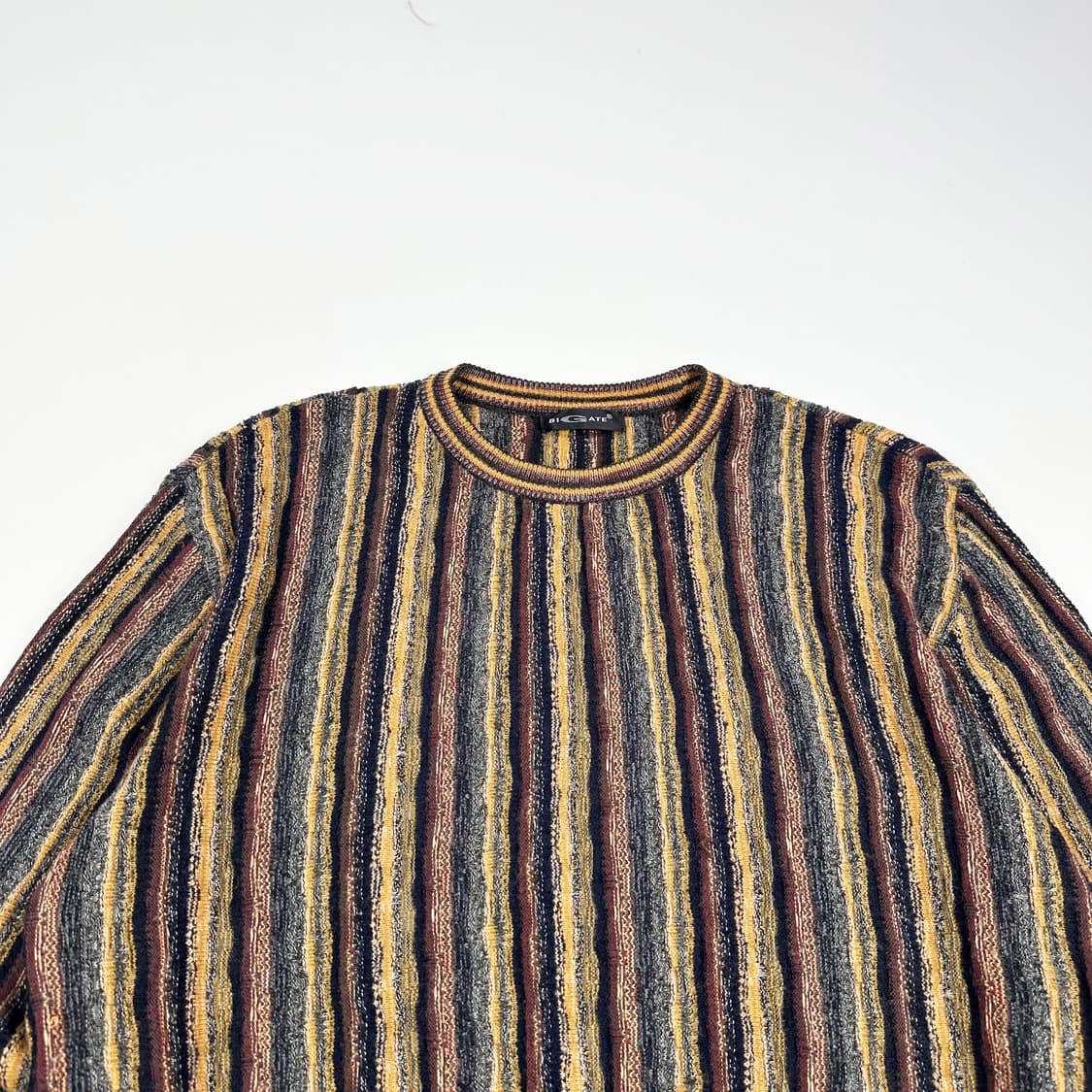 VTG 빈티지 스트라이프 케이블 니트 (L) 상품이미지1