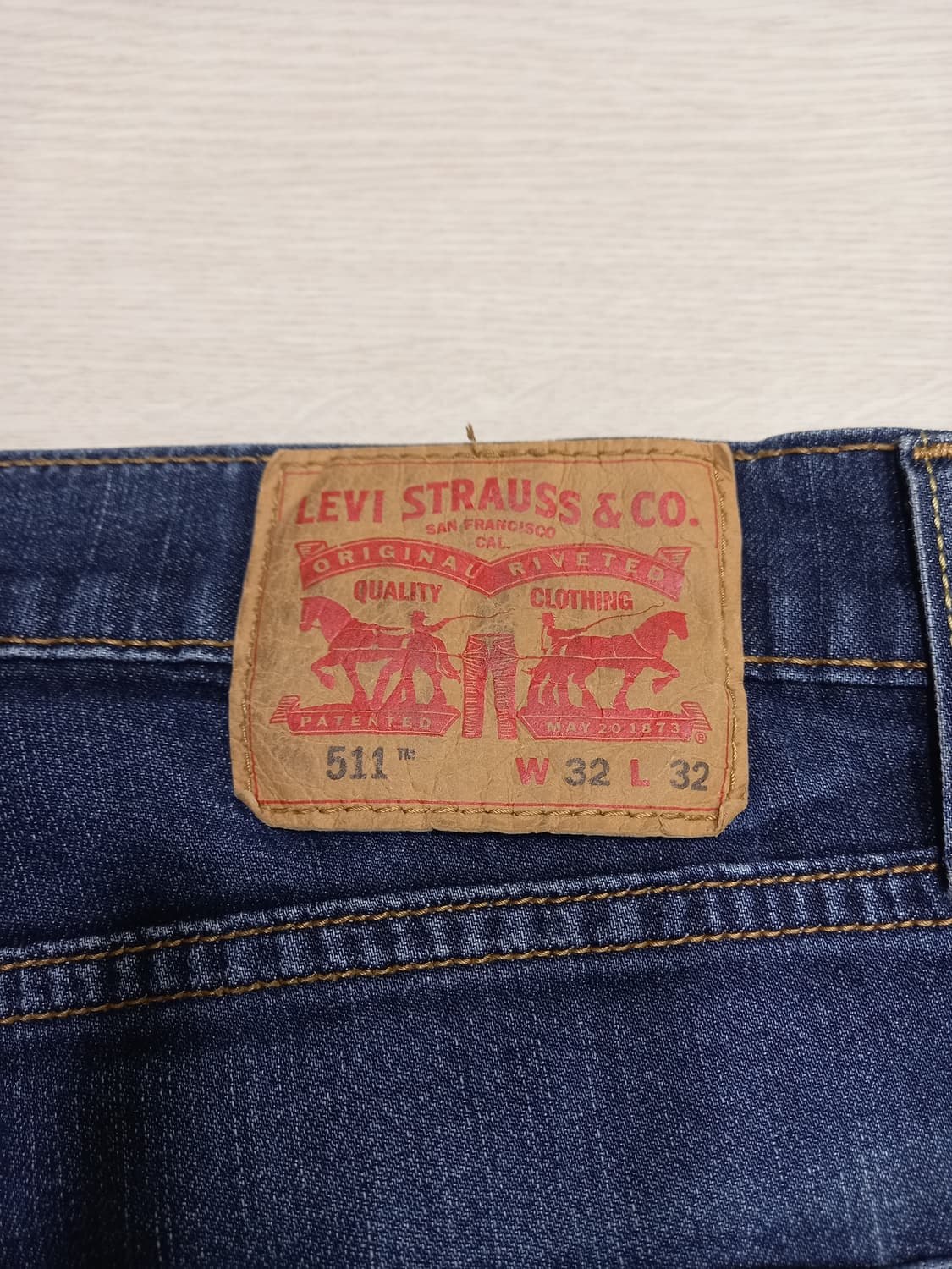 32 리바이스511 워싱 스판 슬림일자진 32-324 상품이미지5