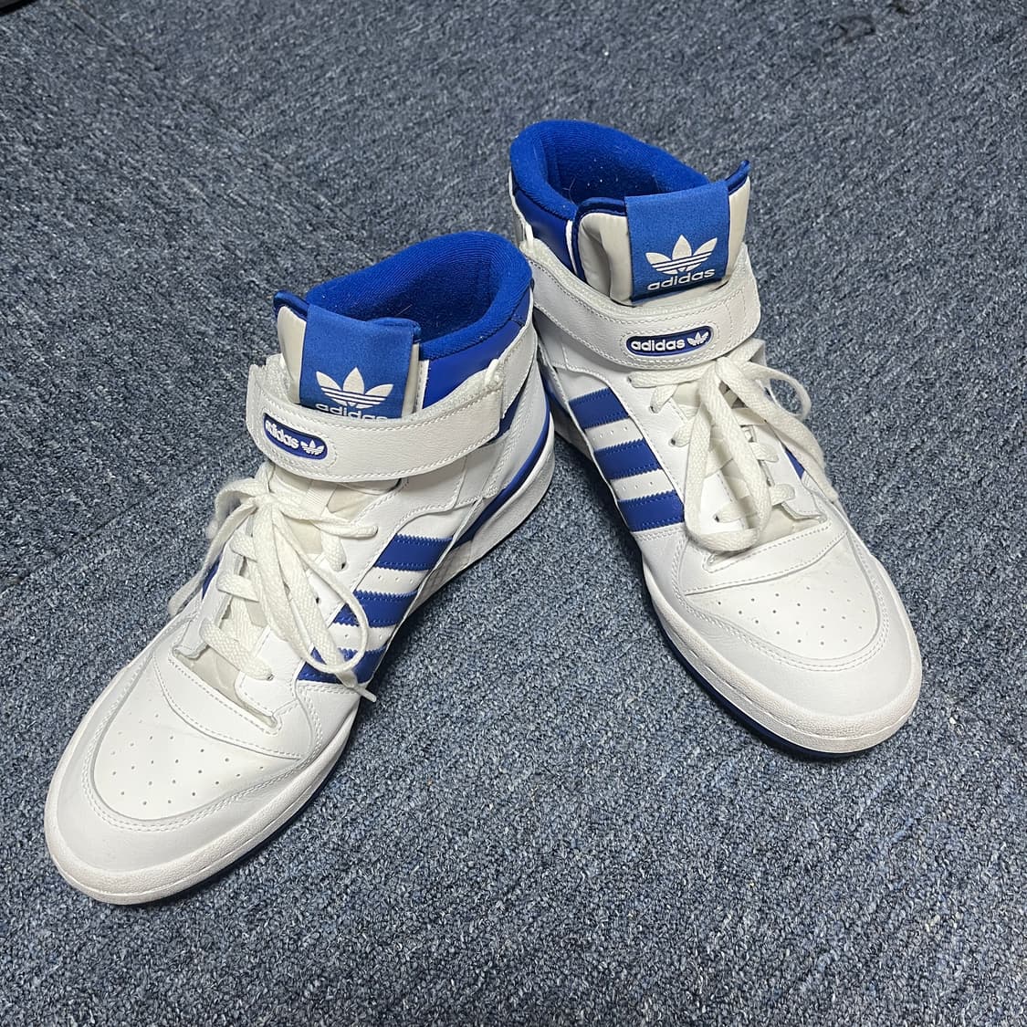 아디다스 포럼 미드 - 화이트:블루 300 상품이미지2