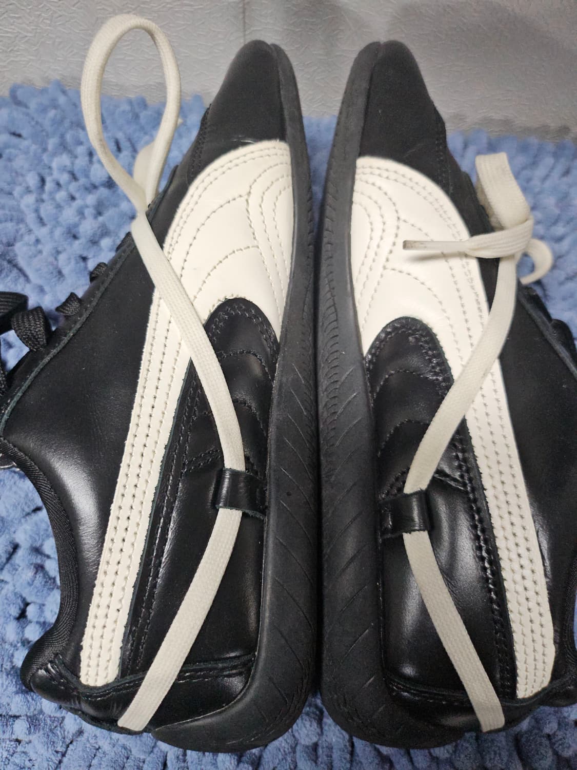 푸마x블랙핑크 로제 스피드캣 PRM 블랙 웜 화이트 235 상품이미지5