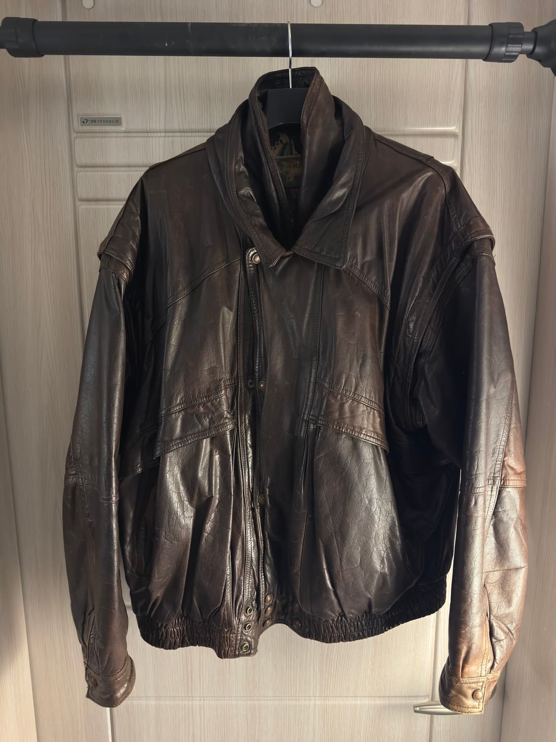 독일 빈티지 트래퍼 에비에이터 레더 봄버 상품이미지2